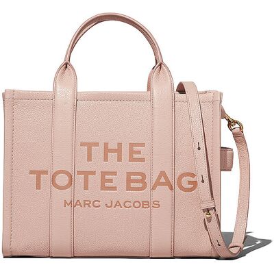 Marc Jacobs Sac en cuir - Tote Bag THE MEDIUM TOTE LEATHER rose - Publicité Marc Jacobs Sac en cuir - Tote Bag THE MEDIUM TOTE LEATHER rose - Publicité