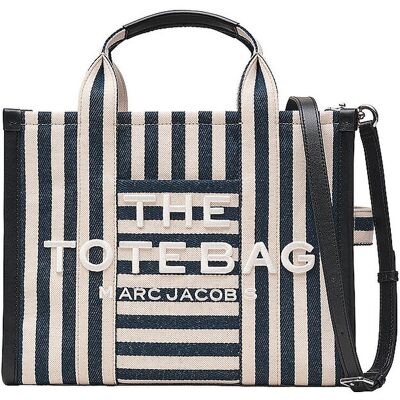 Marc Jacobs Sac - Tote Bag THE MEDIUM TOTE bleu - Publicité Marc Jacobs Sac - Tote Bag THE MEDIUM TOTE bleu - Publicité