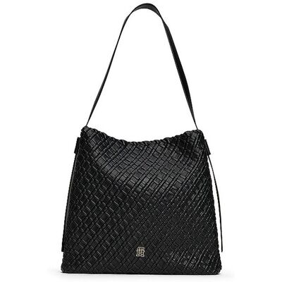 Tommy Hilfiger Sac - Hobo Bag TH BRAIDED noir - Publicité Tommy Hilfiger Sac - Hobo Bag TH BRAIDED noir - Publicité