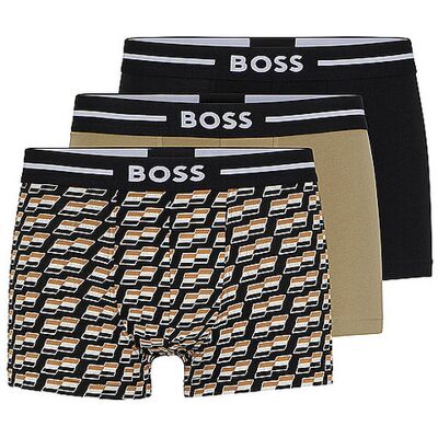 Boss Pants lot de 3 noir olive à motifs noir S - Publicité Boss Pants lot de 3 noir olive à motifs noir S - Publicité