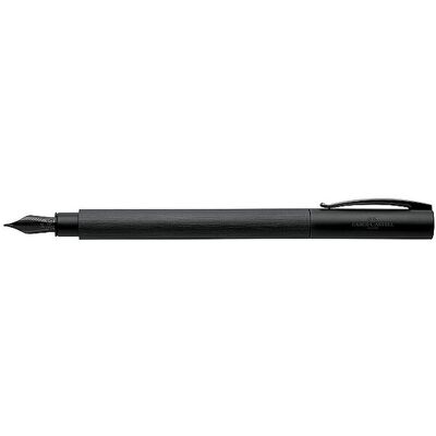 Faber-Castell Stylo plume Ambition All Black, largeur de plume B, noir noir - Publicité Faber-Castell Stylo plume Ambition All Black, largeur de plume B, noir noir - Publicité