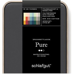 Schlafgut Drap-housse en jersey PURE 140x200cm Grey Deep L gris - Publicité Schlafgut Drap-housse en jersey PURE 140x200cm Grey Deep L gris - Publicité