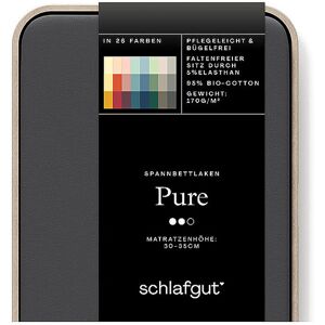 Schlafgut Drap-housse en jersey PURE 120x200cm Grey Deep N gris - Publicité Schlafgut Drap-housse en jersey PURE 120x200cm Grey Deep N gris - Publicité