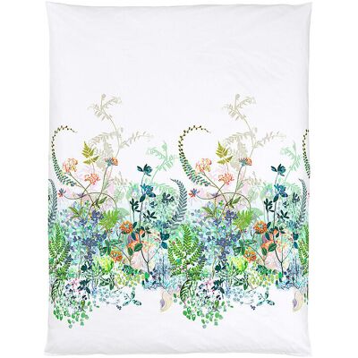 Christian Fischbacher Satin Deckenbezug Spring Breeze 140x200cm Blanc - housse de duvet - Publicité Christian Fischbacher Satin Deckenbezug Spring Breeze 140x200cm Blanc - housse de duvet - Publicité