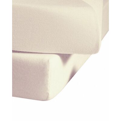 Drap-housse Fleuresse Beige - Linge de lit - Publicité Drap-housse Fleuresse Beige - Linge de lit - Publicité