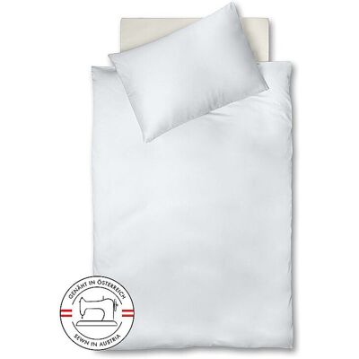 Fleuresse Satin Bettwäsche Royal Uni 140x220cm Silber gris clair - Publicité Fleuresse Satin Bettwäsche Royal Uni 140x220cm Silber gris clair - Publicité