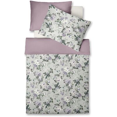 Fleuresse Parure de lit en satin 70x90cm/140x200cm BED ART Menthe menthe - Publicité Fleuresse Parure de lit en satin 70x90cm/140x200cm BED ART Menthe menthe - Publicité