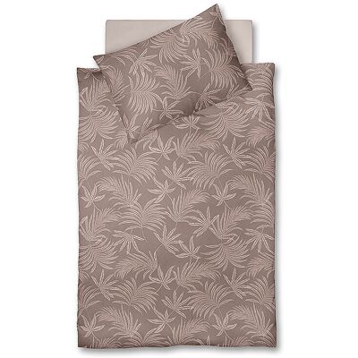 Fleuresse Linge de lit en satin 70x90cm/140x200cm MODERN GARDEN B Moka marron - Publicité Fleuresse Linge de lit en satin 70x90cm/140x200cm MODERN GARDEN B Moka marron - Publicité