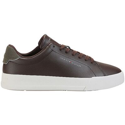 Tommy Hilfiger Sneaker TH COURT olive 43 - Publicité Tommy Hilfiger Sneaker TH COURT olive 43 - Publicité
