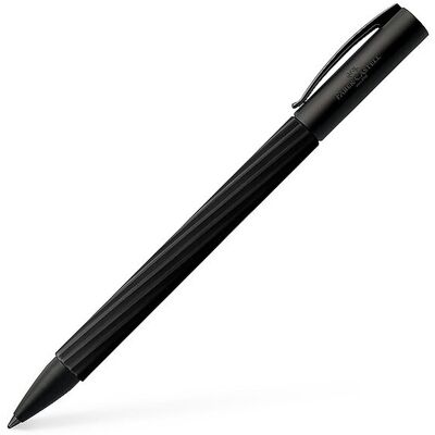 Faber-Castell Drehkugelschreiber Ambition Italic Obsidian Black noir - Publicité Faber-Castell Drehkugelschreiber Ambition Italic Obsidian Black noir - Publicité
