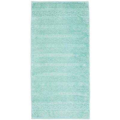 Serviette velours Noblesse de Cawö - 80x160cm - Bleu - Publicité Serviette velours Noblesse de Cawö - 80x160cm - Bleu - Publicité