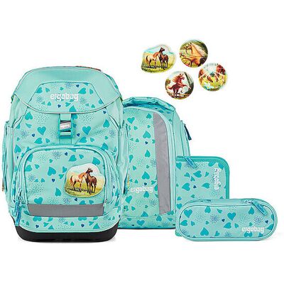 Ergobag Ensemble de sac à dos scolaire 6 pièces Rêve de cheval et d'ours - Publicité Ergobag Ensemble de sac à dos scolaire 6 pièces Rêve de cheval et d'ours - Publicité