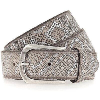 B.Belt Ceinture en cuir SABIA argent 105 - Publicité B.Belt Ceinture en cuir SABIA argent 105 - Publicité