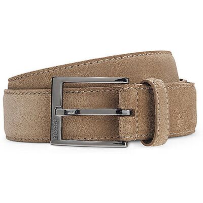 Boss Ceinture en cuir ELLOY beige 85 - Publicité Boss Ceinture en cuir ELLOY beige 85 - Publicité