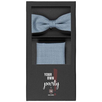Cg - Club Of Gents Set nœud papillon et pochette PAXTON bleu clair - Publicité Cg - Club Of Gents Set nœud papillon et pochette PAXTON bleu clair - Publicité