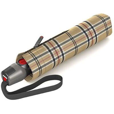 Knirps Parapluie de poche T200 Medium Duomatic beige - Publicité Knirps Parapluie de poche T200 Medium Duomatic beige - Publicité