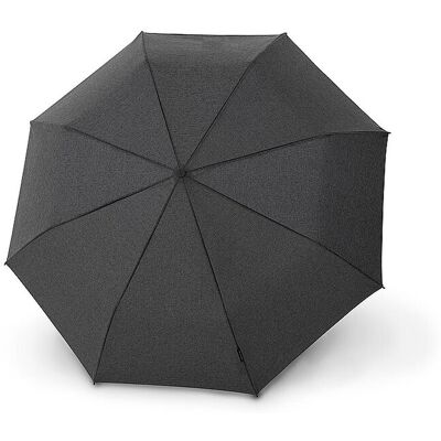 Knirps Parapluie Chrome Mat Duomatic noir - Publicité Knirps Parapluie Chrome Mat Duomatic noir - Publicité