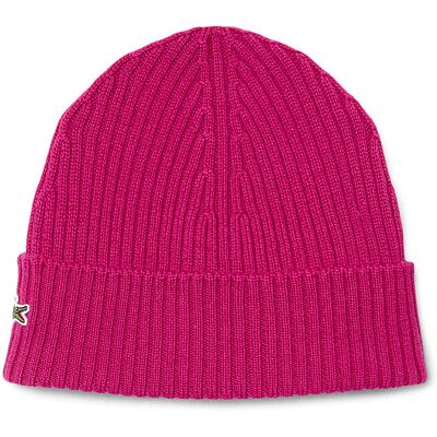 Lacoste Bonnet - Cagoule rose ONE SIZE - Publicité Lacoste Bonnet - Cagoule rose ONE SIZE - Publicité