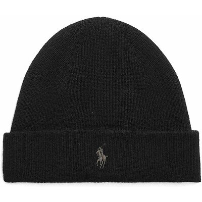 Ralph Lauren Bonnet en cachemire - Tuque noir - Publicité Ralph Lauren Bonnet en cachemire - Tuque noir - Publicité