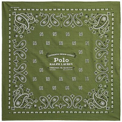Ralph Lauren Tuch - Bandana olive - Publicité Ralph Lauren Tuch - Bandana olive - Publicité