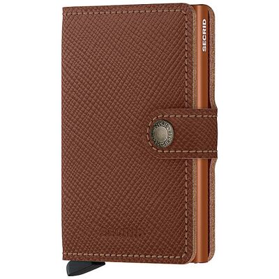 Secrid Portefeuille - Miniwallet Saffiano caramel marron clair - Publicité Secrid Portefeuille - Miniwallet Saffiano caramel marron clair - Publicité