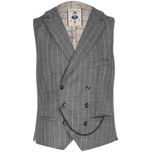 Cg - Club Of Gents Gilet de costume MATTHEW gris 48 - Publicité Cg - Club Of Gents Gilet de costume MATTHEW gris 48 - Publicité