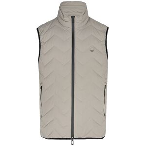 Emporio Armani Gilet matelassé en duvet beige 52 - Publicité Emporio Armani Gilet matelassé en duvet beige 52 - Publicité