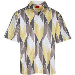 Hugo Chemise coupe décontractée ESPINO jaune S - Publicité Hugo Chemise coupe décontractée ESPINO jaune S - Publicité