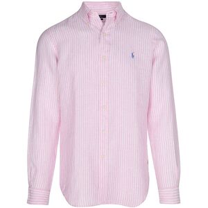 Ralph Lauren Chemise en lin coupe personnalisée rose M - Publicité Ralph Lauren Chemise en lin coupe personnalisée rose M - Publicité