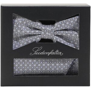 Seidenfalter Nœud papillon - Ensemble avec pochette de costume gris clair - Publicité Seidenfalter Nœud papillon - Ensemble avec pochette de costume gris clair - Publicité