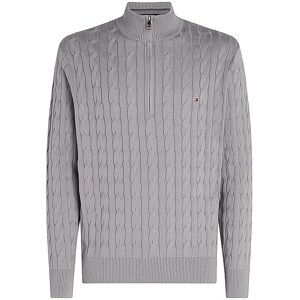 Tommy Hilfiger Pull Troyer gris clair XL - Publicité Tommy Hilfiger Pull Troyer gris clair XL - Publicité