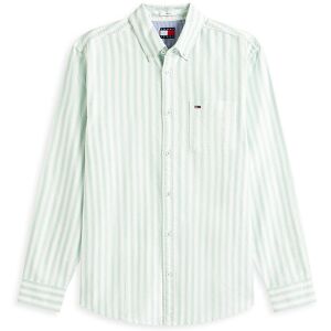 Tommy Jeans Chemise Coupe Régulière vert clair L - Publicité Tommy Jeans Chemise Coupe Régulière vert clair L - Publicité