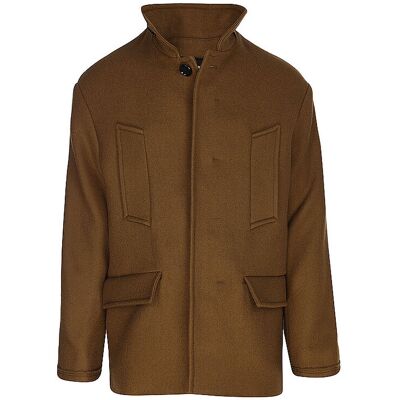 Ami Paris Nom du produit: Veste en laine CABAN camel 50 - Publicité Ami Paris Nom du produit: Veste en laine CABAN camel 50 - Publicité