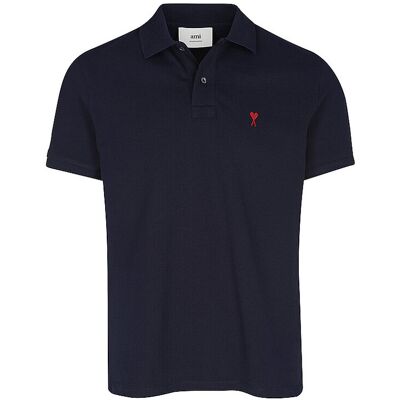 Ami Paris Poloshirt bleu marine XL - Publicité Ami Paris Poloshirt bleu marine XL - Publicité