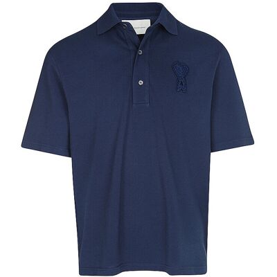 Ami Paris Polo bleu L - Publicité Ami Paris Polo bleu L - Publicité