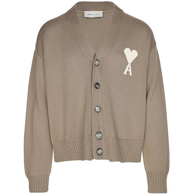 Ami Paris Cardigan beige XL - Publicité Ami Paris Cardigan beige XL - Publicité