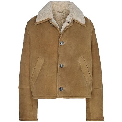 Ami Paris Nom du produit: Veste en cuir beige M - Publicité Ami Paris Nom du produit: Veste en cuir beige M - Publicité