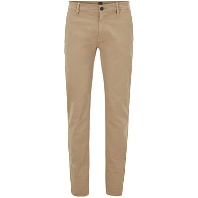 Boss Chino coupe slim SCHINO beige 35/L32 - Publicité Boss Chino coupe slim SCHINO beige 35/L32 - Publicité