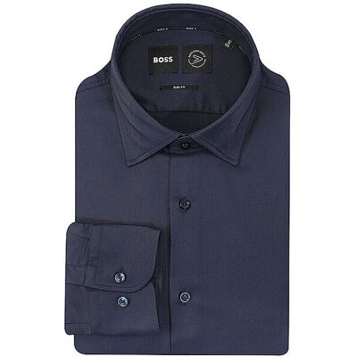 Boss Chemise Slim Fit HANK bleu marine 39 - Publicité Boss Chemise Slim Fit HANK bleu marine 39 - Publicité