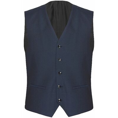 Cg - Club Of Gents Gilet de costume Birdsey bleu 94 - Publicité Cg - Club Of Gents Gilet de costume Birdsey bleu 94 - Publicité