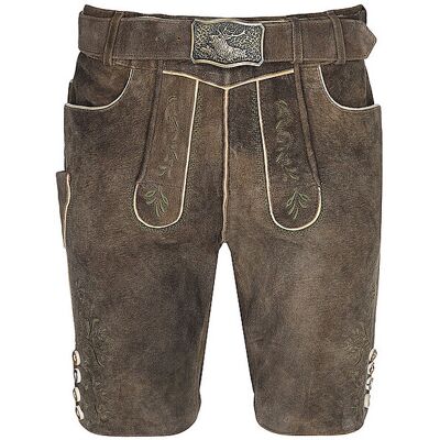 Gweih & Silk Culotte de peau traditionnelle MATHIAS marron clair 44 - Publicité Gweih & Silk Culotte de peau traditionnelle MATHIAS marron clair 44 - Publicité