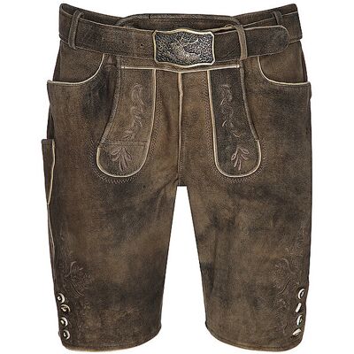 Gweih & Silk Lederhose MATHIAS marron clair 56 - Publicité Gweih & Silk Lederhose MATHIAS marron clair 56 - Publicité