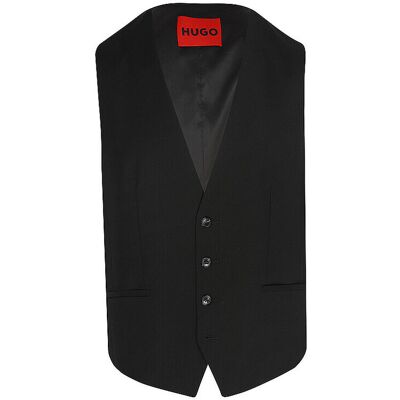 Hugo Gilet de costume VIN253X-MH noir 50 - Publicité Hugo Gilet de costume VIN253X-MH noir 50 - Publicité