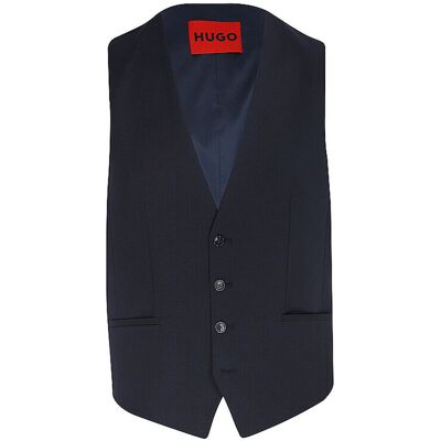 Hugo Gilet de costume VIN253X-MH bleu marine 50 - Publicité Hugo Gilet de costume VIN253X-MH bleu marine 50 - Publicité