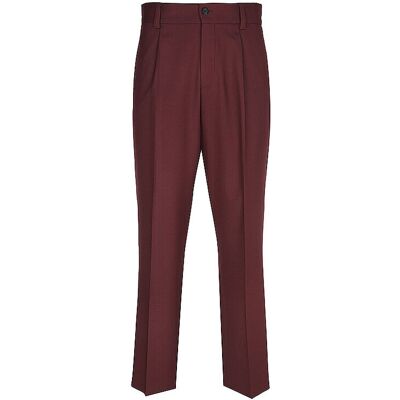Hugo Pantalon de costume FLIPS rouge foncé 50 - Publicité Hugo Pantalon de costume FLIPS rouge foncé 50 - Publicité