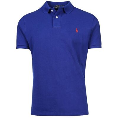 Ralph Lauren Polo Custom Slim Fit bleu M - Publicité Ralph Lauren Polo Custom Slim Fit bleu M - Publicité