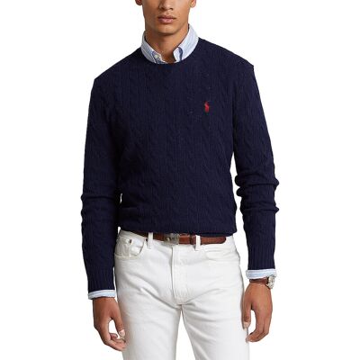 Ralph Lauren Pull bleu marine XL - Publicité Ralph Lauren Pull bleu marine XL - Publicité