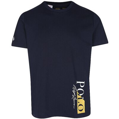 Ralph Lauren T-shirt de détente bleu marine XXL - Publicité Ralph Lauren T-shirt de détente bleu marine XXL - Publicité