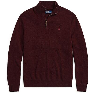 Ralph Lauren Pull Troyer rouge foncé XXL - Publicité Ralph Lauren Pull Troyer rouge foncé XXL - Publicité