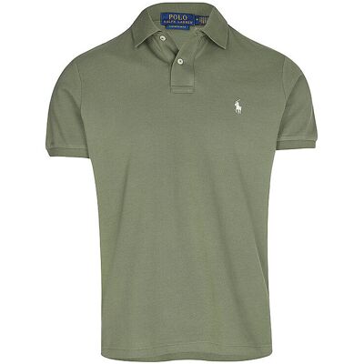 Ralph Lauren Polo coupe slim personnalisée olive S - Publicité Ralph Lauren Polo coupe slim personnalisée olive S - Publicité